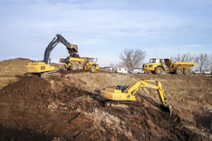 GroundTech Excavators working on a project